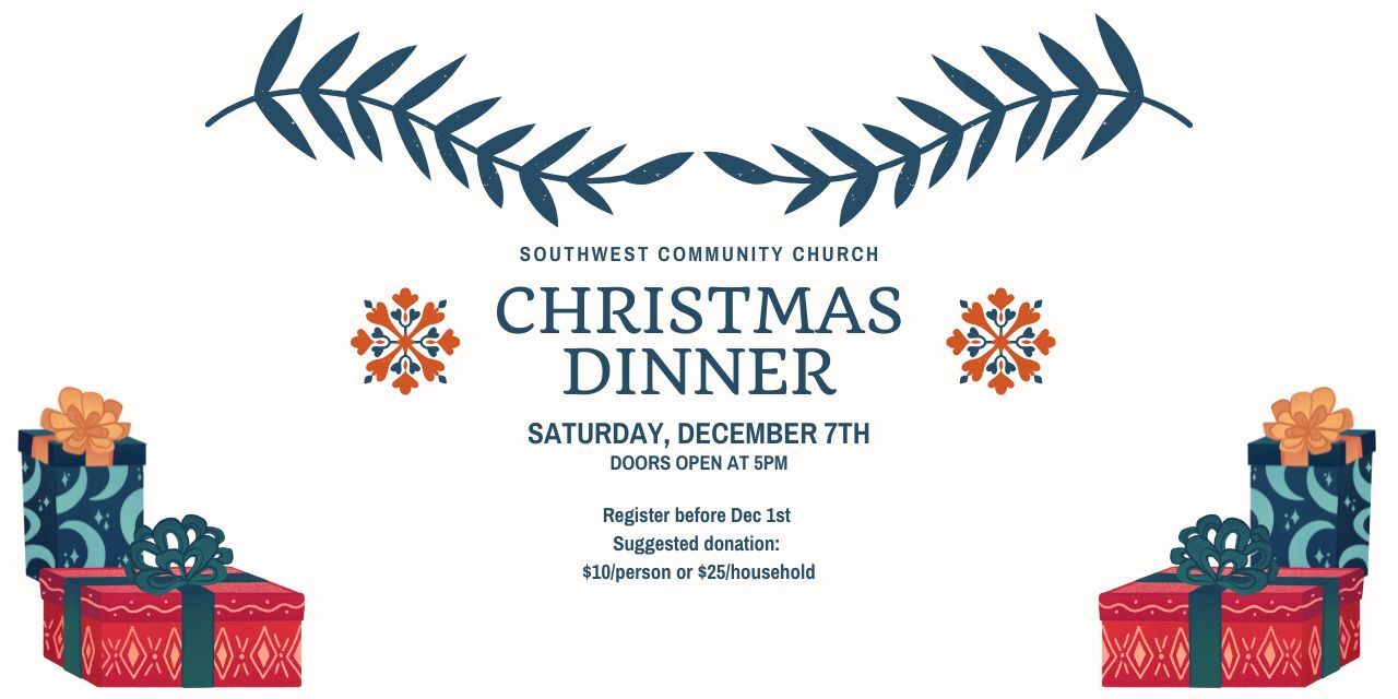 Christmas Dinner - December 7th register before Dec 1st